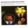 Mobestech 2pcs Stainless Steel Sauce Salad Bowl Multipurpose Kitchen Utensils