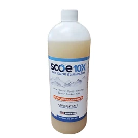 SCOE 10X Odor Eliminator Concentrate- Makes 2.5 Gallons- Urine Odor Eliminator