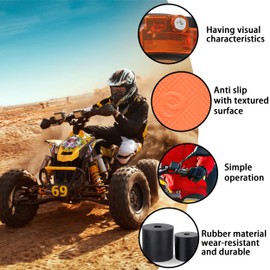 Tunejoy Throttle Grips Universal 22 mm Throttle Grips Set Speed Grip Scooter for ATV Quad Pit Dirt Bike Mini Pocket Bike Go Kart Orange