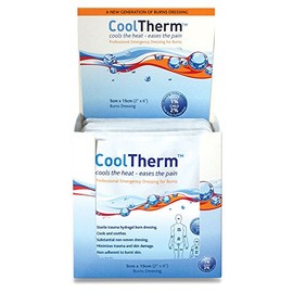 Reliance Medical 15 x 5 cm CoolTherm Safe, Non-Adherent, Sterile Burn Dressing to Cool The Heat & Ease The Pain - Pack of 15