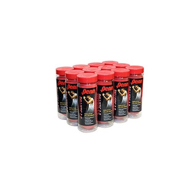 Penn Ballistic 2.0 Red Racquetballs - 1 Can of 3