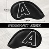 Craftsman Golf Black Classic Iron Headcover set with Silver Large