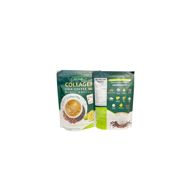 FITGUM FIT GUM Collagen Chia Coffee - 11 in 1