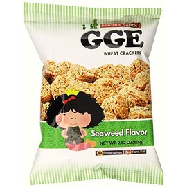 Wei Lih GGE Wheat Crackers Seaweed Flavor, 2.82 Oz (Pack of 5)