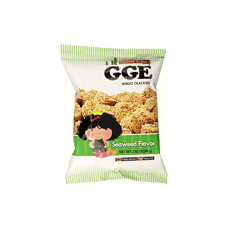 Wei Lih GGE Wheat Crackers Seaweed Flavor, 2.82 Oz (Pack
