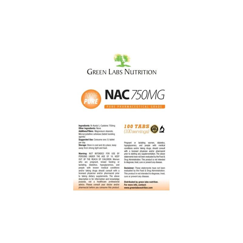 Nac Acetil Cisteína 750mg