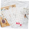 LALAFINA Planner Accessories by Calendar Stickers 12 Sheets Monthly Planner