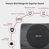 Rockville SS8P 400W 8" Slim Under-Seat Active Subwoofer, High-Level Inputs,