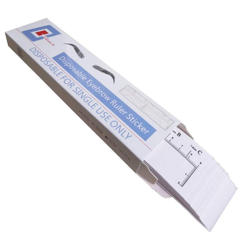 CHOOSE-IT Eyebrow Stencil Disposable Eyebrow Shaper Kit - 50PC Transparent