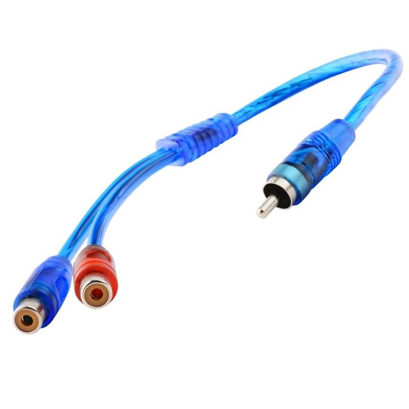 Y Splitter Cable, 1 Male to 2 Female Audio Video