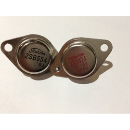 1 Pair of 2SB554 + 2SD424 PNP + NPN Transistors 15A/150W