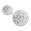 SilberDream SDO8516W Women's Stud Earrings 925 Silver Tribal Design White