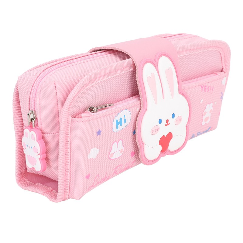 Large Pencil Case Canvas Detachable Portable Large Capacity Pencil Pouch