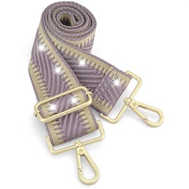 Purse Straps Replacement Crossbody - Guitar Strap for Purses Crossbody, Bag Strap for Handbag, Wide Shoulder Strap for Crossbody Bags, Gift for Her,Luminous Violet