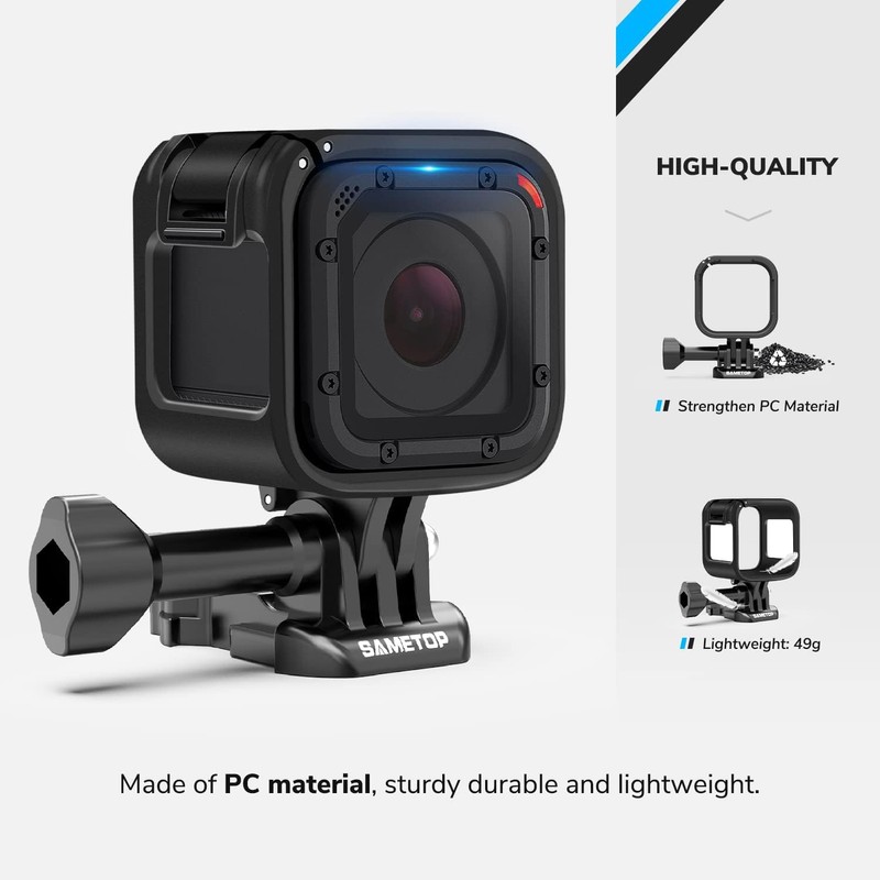 Sametop Frame Mount Housing Case Compatible with GoPro Hero 5