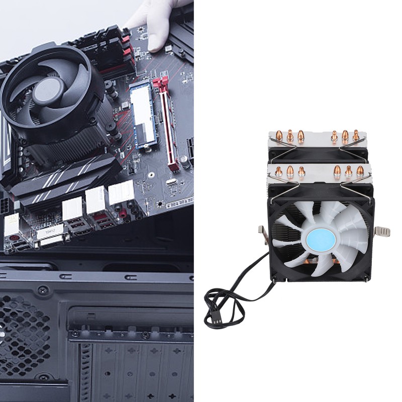 CPU Cooling Fan 6 Pure Copper Mute Heat Dissipation Computer