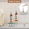 Coffee Syrup Rack Organizer, 3-Tier 8 Bottles Coffee Syrup Rack