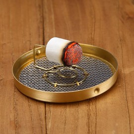 Ciieeo Portable Moxa Box Smokeless Moxibustion Moxa Box Multifunction Inside Moxa Sticks Burner for Point(Brown,No Tank)