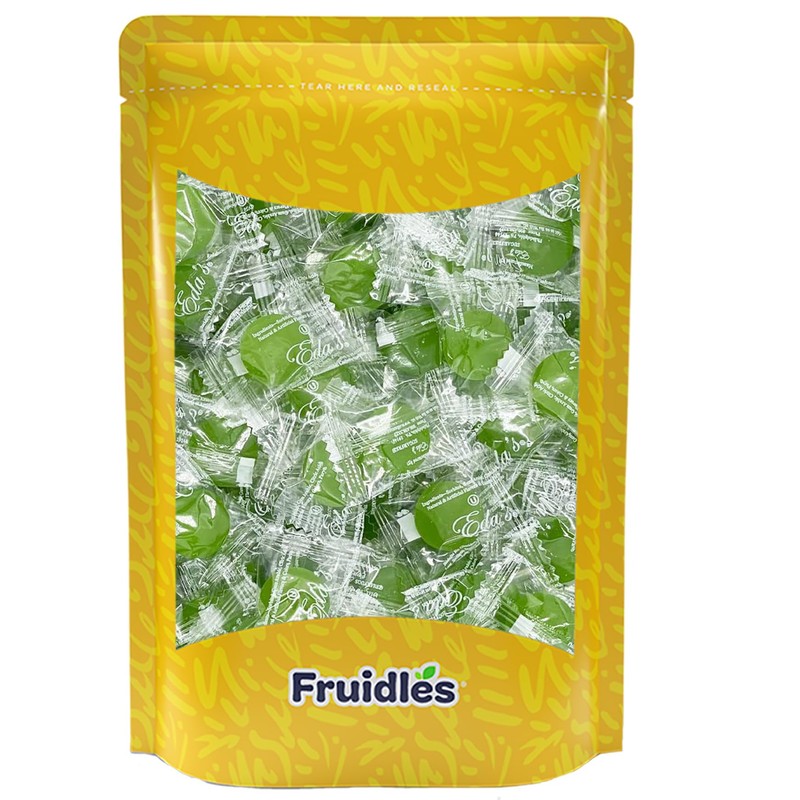 Fruidles Sugar-Free Premium Hard Candy Suckers, Mini Fruit Button Candies,