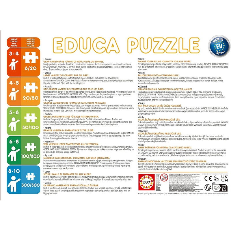 Educa - Everyday Heroes, 4-in-1 Children's Puzzle with 20, 40,