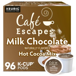 Cafe Escapes Milk Chocolate Hot Cocoa Keurig Single-Serve K-Cup Pods, 96 Count