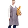 APRONNER Big Plus Size Aprons for Women with Pockets Cotton