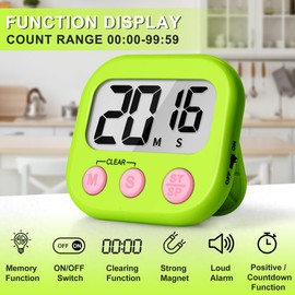 ZILLEEN Classroom Timer for Kids Teachers 2 Pack Digital Timers