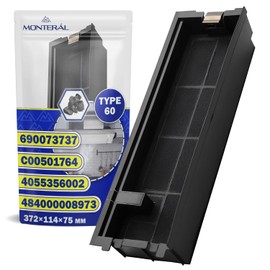 Cooker Hood Carbon Filter Type 60 372 x 114 x 75 mm with Original Code 484000008973 for Whirlpool 4055356002 for AEG for Electrolux 690073737 for Smeg C00501764 for Indesit - MONTERAL
