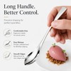 YCHLonlive Quenelle Spoon, 8.82 Inch Stainless Steel Rocher Spoon, Dessert