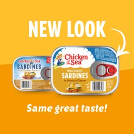 Chicken of the Sea Sardines in Mustard Sauce, Wild Caught, 3.75-Ounce Can (Pack of 1)