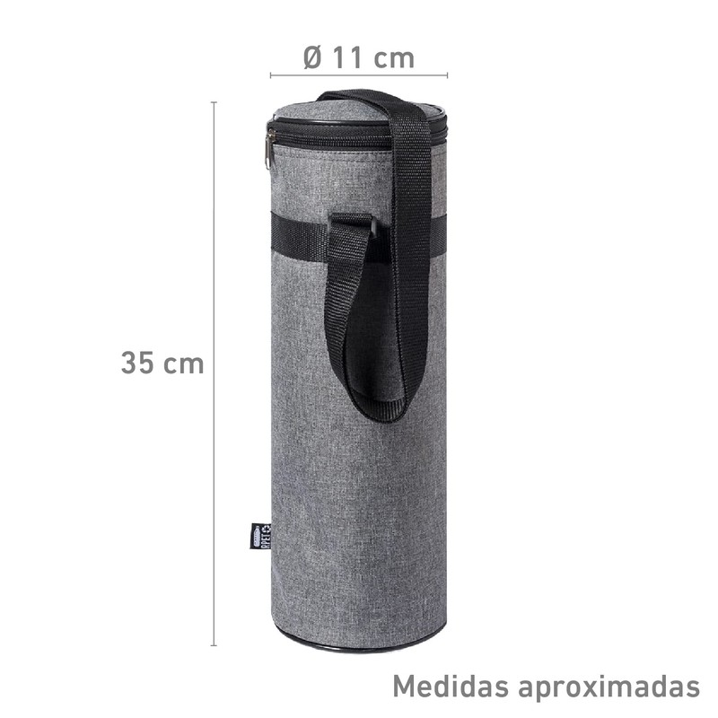 TIENDA EURASIA® Portable Fabric Cooler Bag with Insulation, Zip Closure,