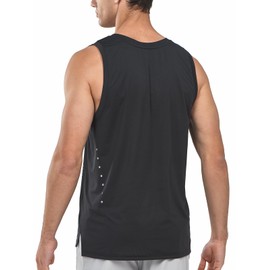 NORTHYARD Mens Athletic Tank Tops Quick Dry Running Shirts Muscle Sleeveless Sports Workout Training Teee Black M