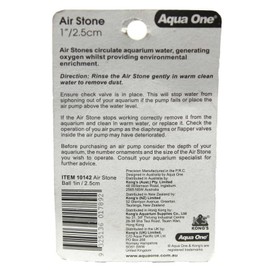 Aquarium Air Stone Ball 2.5cm 10142 Fish Tank Aqua One Generate Oxygen Health