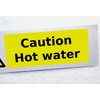 Caution Hot Water Warning Sticker Waterproof Outdoor Vinyl Sticker 150