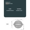 RoserRose Set of 3 Tea Filters, Stainless Steel, 4.5 cm