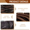 10 Yards 3MM Flat Genuine Leather Cord, PEASUG Real Leather