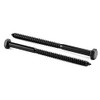 5/16" x 5" Hex Head Lag Screws Bolts 10Pcs 304 Stainless Steel 18-8, Partial Thread, Hexagon Head Wood Screws by Black Oxide by SG TZH