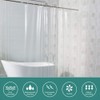 MAXIDEA Clear Shower Curtain Liner 72x72 inch - PEVA 8