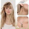 Copal Amber Pendant and Sterling Silver Adjustable Chain Jewellery Set,