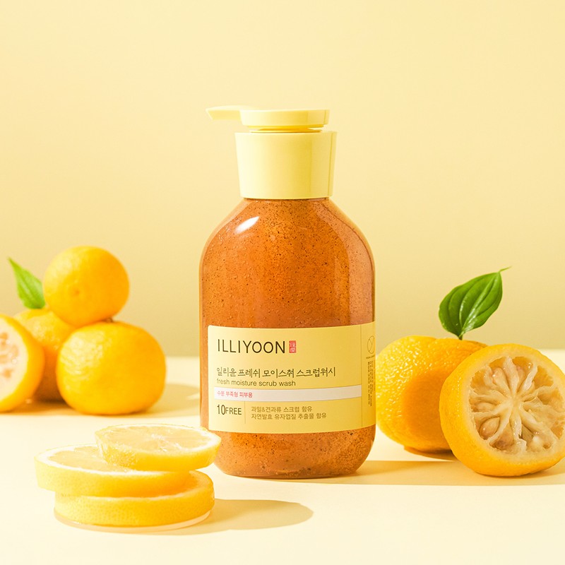 Illyun Fresh Moisture Scrub Wash 400ml*2 Set