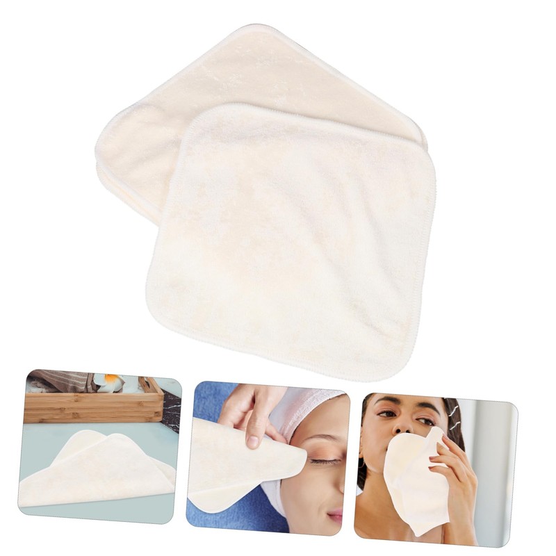 TOVINANNA 5Pcs Face Towels Soft Absorbent Washcloths for Gentle Facial