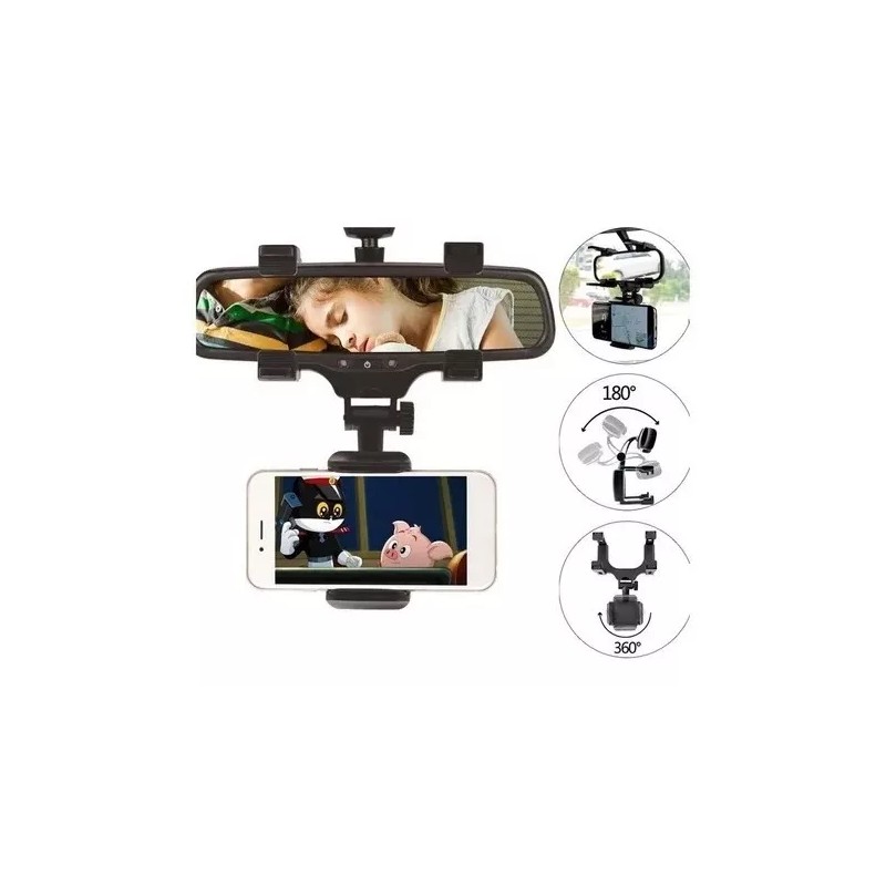TS Soporte Base Retrovisor Telefono Ajustable Universal New