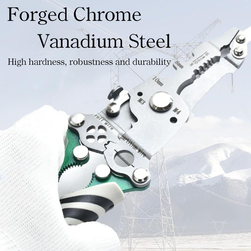 18 in 1 Foldable Wire Stripper/wire crimping tool, 2025 New