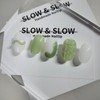 [Sl&Sl Nail Tips] Milky White & Green Nails - Short