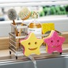 HapiRm Sink Caddy Sponge Holder - Self-draining Kitchen Sink Organizer