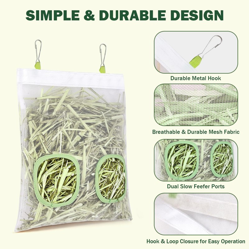ducyak Mesh Guinea Pig Hay Feeder Bag for Guinea Pigs