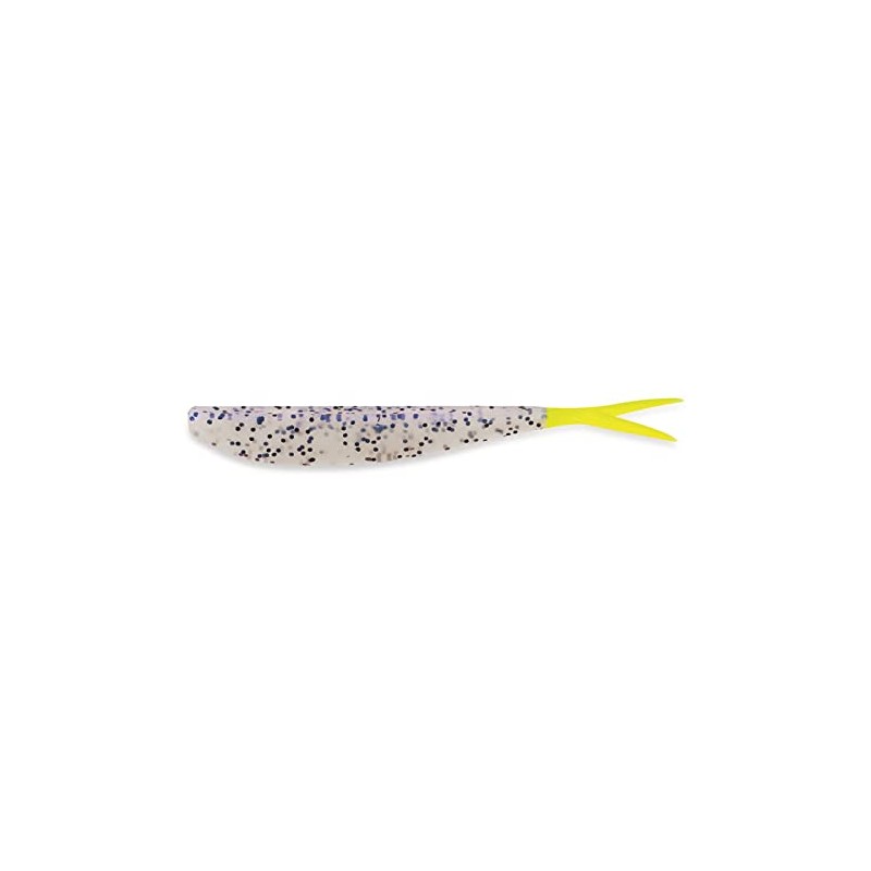 Big Bite Baits 4'' Slim Minnow/Blue PUPRLE Salt & Pepper/Chartreuse