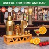 JWJIUEJIU Cocktail Shaker Set Bartender Kit with Bamboo Stand,13 Piece