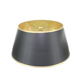 Upgradelights Black Parchment Bouillotte 12 Inch Lamp Shade Style Lamps or Candle Stick Lamps