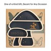 FNYDOX Cute Mushroom Decor, Wooden Floating Mushroom Shelf for Wall,